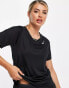 Фото #3 товара Nike Running dry fit race top in black