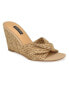 Фото #1 товара Women's Nikhil Slip-On Square Toe Wedge Sandals