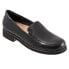 Фото #2 товара Trotters Jaiden T2058-001 Womens Black Wide Leather Loafer Flats Shoes 7