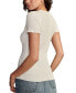 ფოტო #2 პროდუქტის Women's Pucker-Knit Crewneck T-Shirt