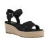 Фото #4 товара TOMS Audrey Espadrille Wedge Womens Black Casual Sandals 10020749T-001