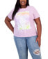ფოტო #1 პროდუქტის Trendy Plus Size Whitney Cotton T-Shirt