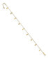 ფოტო #1 პროდუქტის Dangle Circle Charm Anklet in 14k Yellow Gold