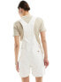 Dickies duck canvas short dungarees in off white Sw Cloud, S - фото #7