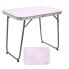 AKTIVE Folding Table Alluminium 60x40x50 cm