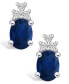 ფოტო #3 პროდუქტის Sapphire (3 Ct. t.w.) and Diamond (1/5 Ct. t.w.) Stud Earrings