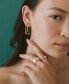 ფოტო #4 პროდუქტის Diamond Bar Front to Back Chain Drop Earrings (1/6 ct. t.w.) in Gold Vermeil, Created for Macy's