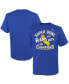 ფოტო #2 პროდუქტის Preschool Girls and Boys Royal Los Angeles Rams Super Bowl LVI Champions Hard Count Hometown T-shirt
