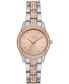 Women's Three Hand Two-Tone Alloy Watch 32mm