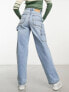 Cotton:On relaxed wide leg jean in light wash denim