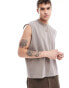 Фото #1 товара Abercrombie & Fitch heavyweight acid wash tank top in taupe