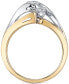 ფოტო #2 პროდუქტის Diamond Engagement Ring (5/8 ct. t.w.) in 14k Gold and White Gold