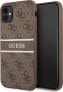 Фото #1 товара Guess Guess GUHCN614GDBR iPhone 11 6,1" brązowy/brown hardcase 4G Stripe