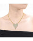 ფოტო #2 პროდუქტის Sterling Silver with Pave Cubic Zirconia Heart Layering Necklace