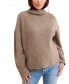 ფოტო #1 პროდუქტის Maternity Mock-Neck Crystal Sweater