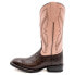 Фото #3 товара Ferrini Kai Embroidery Square Toe Cowboy Womens Brown, Pink Casual Boots 92593