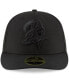 ფოტო #4 პროდუქტის Men's Black Tampa Bay Buccaneers Historic Logo Black on Black Low Profile 59FIFTY II Fitted Hat