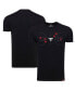 ფოტო #2 პროდუქტის Men's and Women's Black Chicago Bulls 1966 Collection Comfy Tri-Blend T-shirt