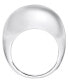 ფოტო #2 პროდუქტის Silver Plated or 18k Gold Plated Brass Dome Ring