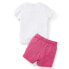 Фото #2 товара Puma TwoPiece Minicats Crew Neck Short Sleeve T-Shirt & Shorts Set Toddler Girls