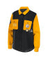 ფოტო #3 პროდუქტის Women's Black Pittsburgh Steelers Snap-Up Shirt Jacket