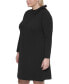 ფოტო #3 პროდუქტის Plus Size Bow Neck Sheath Dress