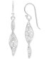 Filigree Twist Drop Earrings in Sterling Silver, Created for Macy's