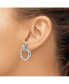 ფოტო #2 პროდუქტის Stainless Steel Polished Intertwined Circles Dangle Earrings