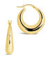 Фото #1 товара Graduated Tube Hoop Earrings