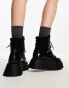 Фото #4 товара Circus NY Gail flatform chunky lace up low ankle boot in black