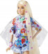 Фото #3 товара Lalka Barbie Mattel Extra Moda - Komplet w kwiatki/Blond włosy (GRN27/HDJ45)