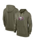 ფოტო #1 პროდუქტის Women's Olive San Francisco 49ers 2022 Salute To Service Performance Pullover Hoodie