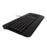 Фото #8 товара V7 Full Size USB Keyboard with Palm Rest and Ambidextrous Mouse Combo - FR - Full-size (100%) - USB - Membrane - AZERTY - Black - Mouse included