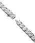 ფოტო #4 პროდუქტის Men's Cubic Zirconia 20" Tennis Necklace in Black Ion-Plated Stainless Steel