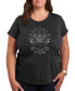 ფოტო #1 პროდუქტის Trendy Plus Size Cosmic Butterfly Graphic T-shirt