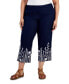 Фото #1 товара Plus Size 100% Embroidered Linen Pants, Created for Macy's