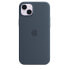 Фото #2 товара Чехол силиконовый Apple iPhone 14 Plus с технологией MagSafe - Storm Blue - Apple - iPhone 14 Plus