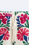 Шорты из ткани с цветочным принтом — limited edition ZARA