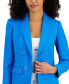 Фото #5 товара Women's Tweed Shawl-Collar Blazer