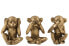Фото #1 товара XXL Grösse 3 Affen Figuren Gold Höhe23cm