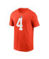 Фото #3 товара Men's Deshaun Watson Orange Cleveland Browns Player Name & Number T-shirt