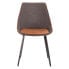 Фото #16 товара Marche TwoTone Chair in Faux Leather and Fabric Set of 2