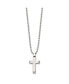 Фото #2 товара Chisel stainless Steel Polished Cross Pendant on a Ball Chain Necklace