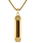 ფოტო #1 პროდუქტის Stainless Steel Gemstone Pendant Necklace, 24" + 2" extender