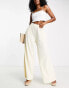 Фото #1 товара ASOS DESIGN co-ord wide leg trouser in stone