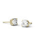 ფოტო #5 პროდუქტის Moissanite Stud Earrings (2 ct. t.w. Diamond Equivalent) in 14k White or Yellow Gold