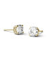 Фото #3 товара Moissanite Stud Earrings (2 ct. t.w. Diamond Equivalent) in 14k White or Yellow Gold