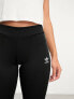 Фото #5 товара adidas Originals three stripe flared leggings in black