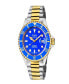 ფოტო #1 პროდუქტის Men's Wallstreet Swiss Automatic Two-Tone Stainless Steel Bracelet Watch 43mm