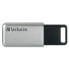 Verbatim Secure Pro - USB 3.0 Drive 64 GB - Silver - 64 GB - USB Type-A - 3.2 Gen 1 (3.1 Gen 1) - 35 MB/s - Cap - Black - Grey